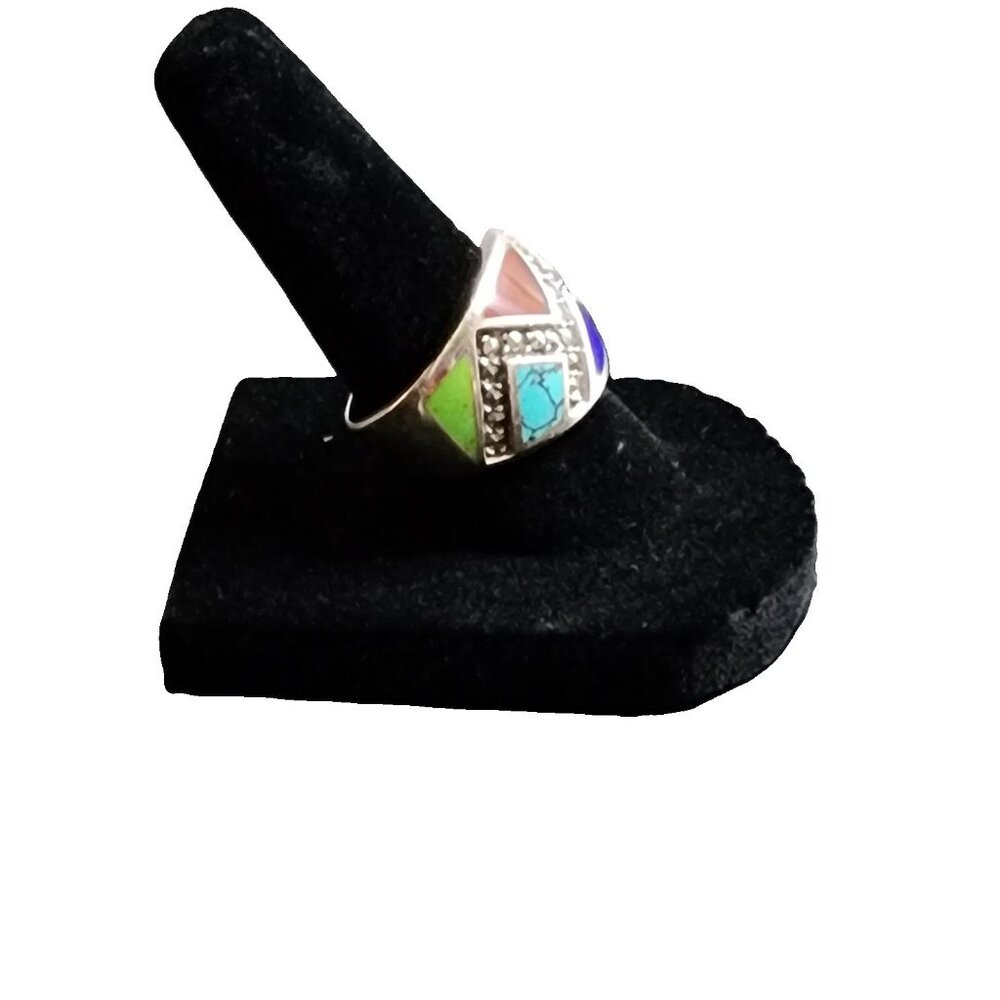 925 Multicolored Ring - image 1